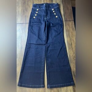 NWT White House Black Market Mariner Wide Leg HR Jeans - 4R